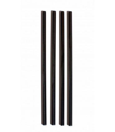 Black Stainless Steel Straws Set