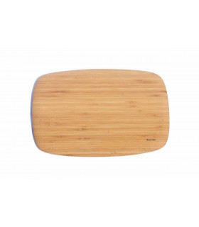Beautiful bamboo cutting board with round design by Bambu works as perfect serving board