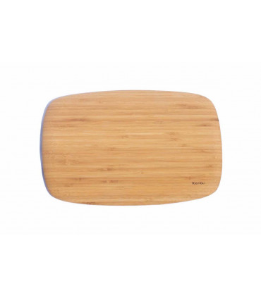 Beautiful bamboo cutting board with round design by Bambu works as perfect serving board