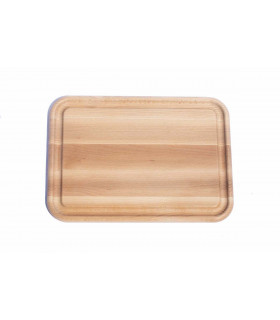 Ecological design wooden cutting board with groove medium size