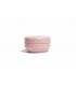 473 ml collapsed Stojo silicone cup light pink