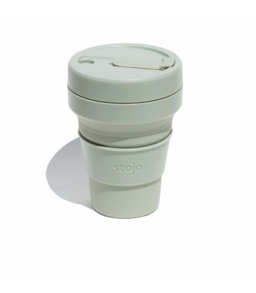 Elegant Collapsible Stojo cup 355 ml green