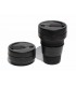 Pretty collapsed Stojo cup with unfolded Stojo cup 355 ml black