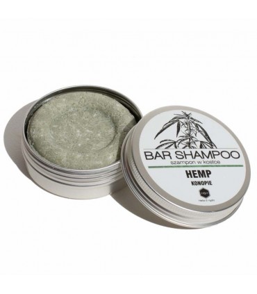 Natural hemp bar shampoo for greasy hair, Herbs & Hydro