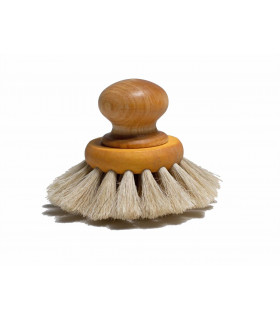 Wooden and natural dish brush with knob from Iris Hantverk