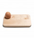 Assiette planche à œuf en bois pour petit déjeuner d'Iris Hantverk