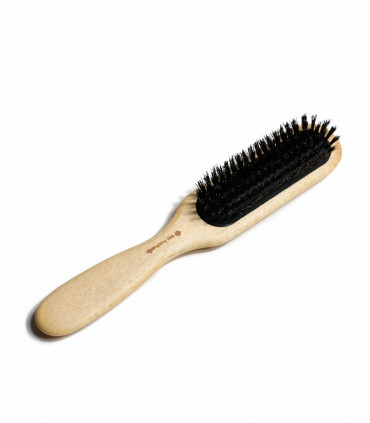 Natural hair brush made of wood and wild boar bristle