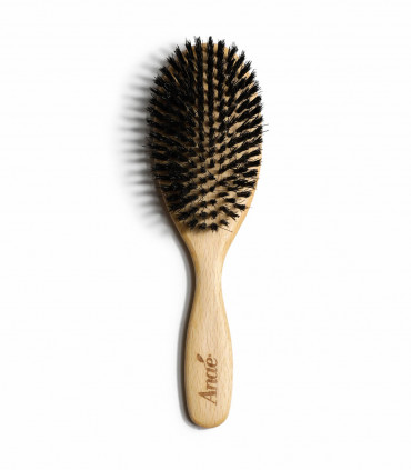 Wooden Hair Brush made of wild boar bristle, Anaé