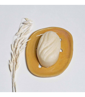 Porte savon céramique vintage en forme d'ovale, Takaterra