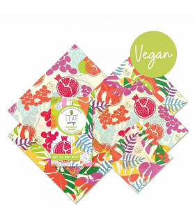 Vegan wax food wraps, family pack from Beebee wraps