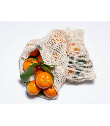 Filet à vrac en coton biologique pour fruits et légumes