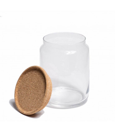 Glass Jar With Cork Lid - 1L, Ah Table
