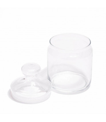 Medium sized glass candy jar
