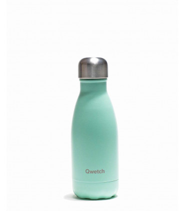 Small Pastel mint colored Qwetch reusable water bottle
