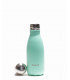Small Pastel mint colored Qwetch reusable water bottle open