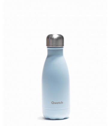 Bouteille isotherme en inox Qwetch pastel bleu 260 ml