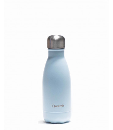 Small Pastel blue colored Qwetch reusable water bottle