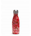 Stainless Steel Red Flowers Bottle - 260ml