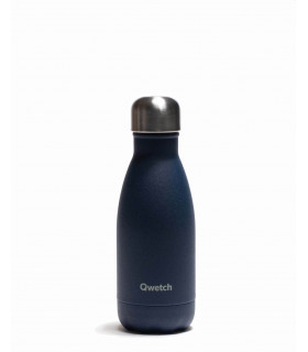 260 ml blue colored Qwetch reusable water bottle