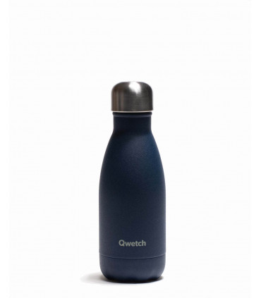 260 ml blue colored Qwetch reusable water bottle