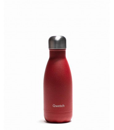 Bouteille isotherme rouge en inox 260ml granite Qwetch