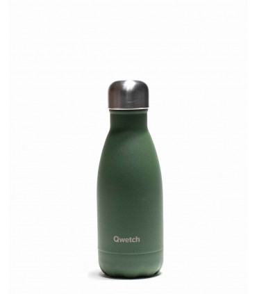 260 ml green Qwetch reusable water bottle