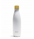Bouteille isotherme Qwetch blanche et or 500 ml en inox