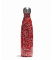 Bouteille Isotherme Inox - Fleurs Rouge 500 ml