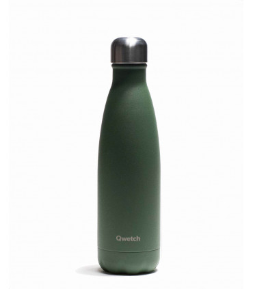 Reusable water bottle 500 ml khaki Qwetch
