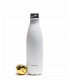 Bouteille isotherme blanche et or 500 ml en inox