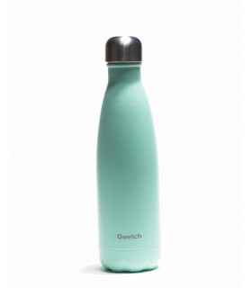 Reusable water bottle 500 ml pastel green Qwetch