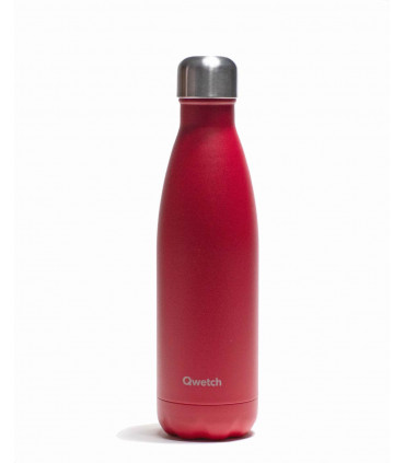 Reusable water bottle Medium Raspberry Red by Qwetch