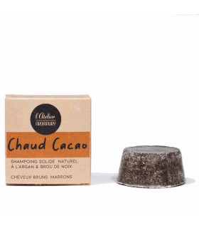 shampoing solide cheveux bruns - Chaud Cacao