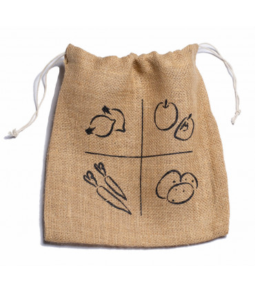 Small jute vegetable bag