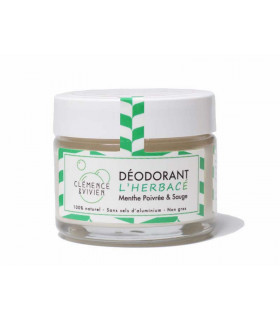 Natural Vegan deodorant balm l'Herbacé by Clémence and Vivien