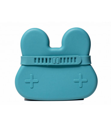 We might be tiny silicone snackie box for kids, blue