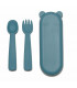 Baby Feedie Fork and Spoon Set - Blue Dusk