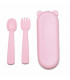 Feedie Fork and Spoon Set - Pink, We might be tiny
