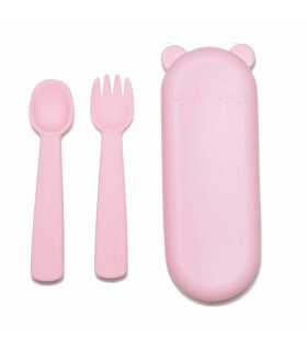 Feedie Fork and Spoon Set - Pink, We might be tiny