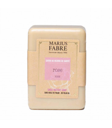 Solid bar soap shea butter & rose Marius Fabre