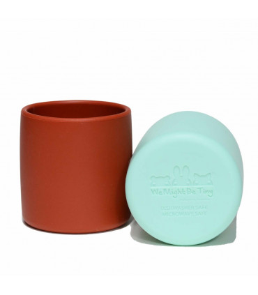 We might be tiny silicone and plastic free rust grip cup