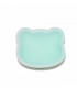 Minty green, silicone suction baby bowl with lid, We might be tiny