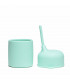 Perfect minty green, silicone cup lid from We Might Be Tiny