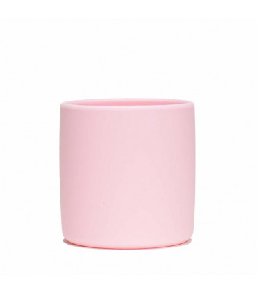 Silicone grip cup for babies, blue, We might be tiny, Powder Pink