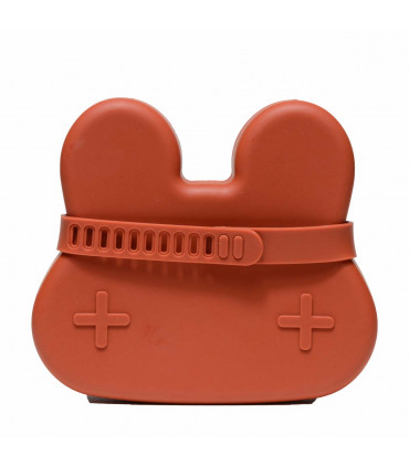 We might be tiny silicone snackie box for kids, rust