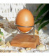 Olive wood eggs holder