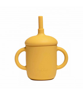 Silicone-made, Sippy cup with a straw, Golden Sun, My Chupi