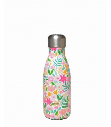 Small Flora Rose Qwetch reusable water bottle