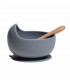 My Chupi, Stone First Weaning Silicone Bowl and Spoon