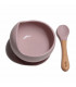 My Chupi, Powder Lilac First Weaning Bowl and Spoon